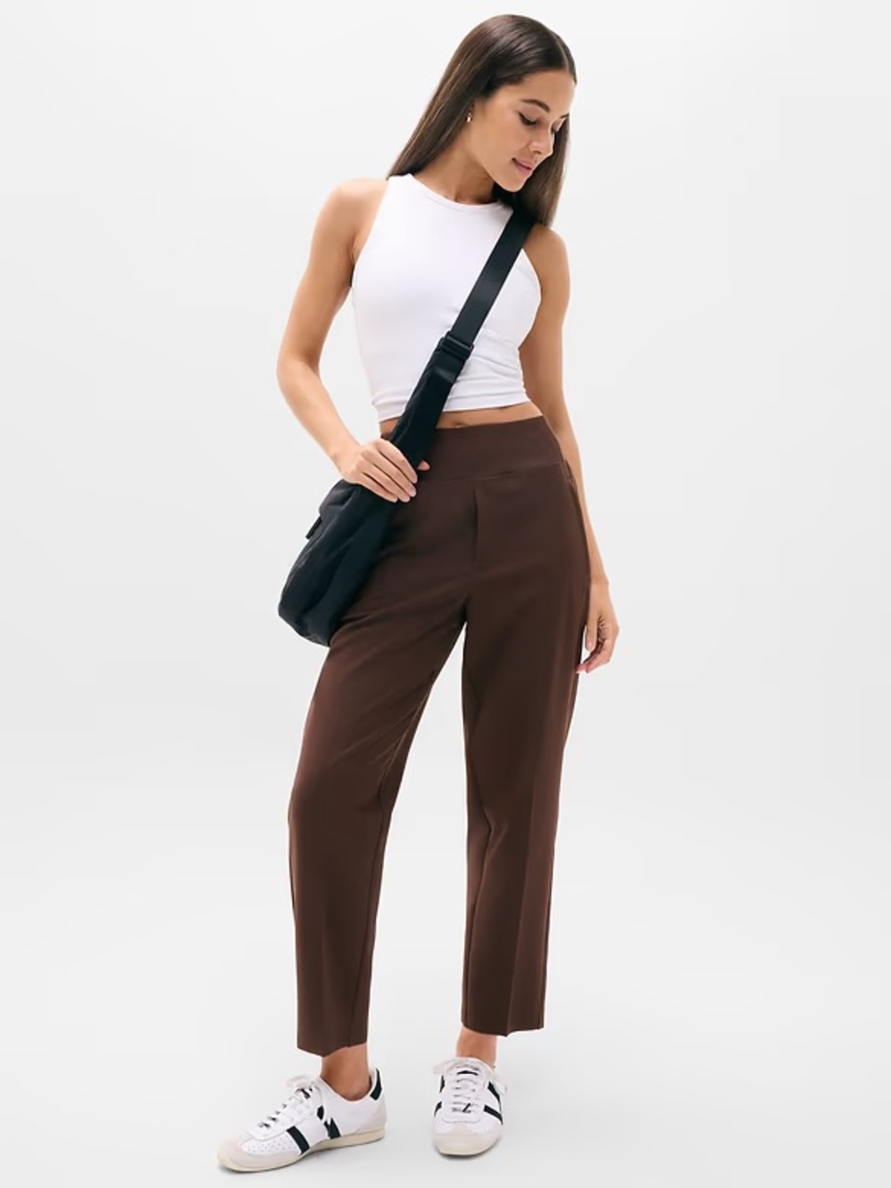 Athleta Endless High Rise Pant Woodland Brown 12-Tall